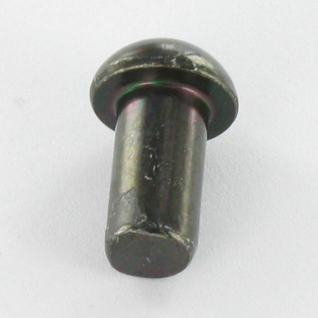 1 x Rivetto Testa Poelier 6,5 x 12 Acciaio Zincato Nero