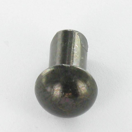 1 x Rivetto Testa Poelier 6,5 x 12 Acciaio Zincato Nero