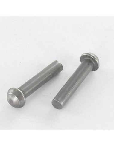 1 x Rivetto Testa Poelier 16X160 Acciaio Grezzo