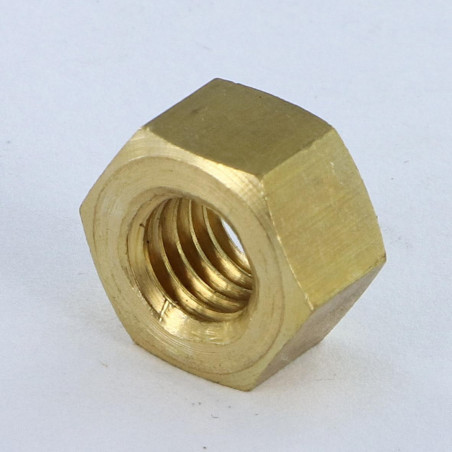1 x Dado Ottone Esagonale Alto M8 Spessore 8