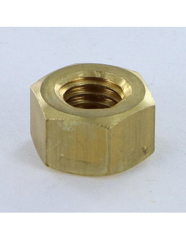 1 x Dado Ottone Esagonale Alto M8 Spessore 8