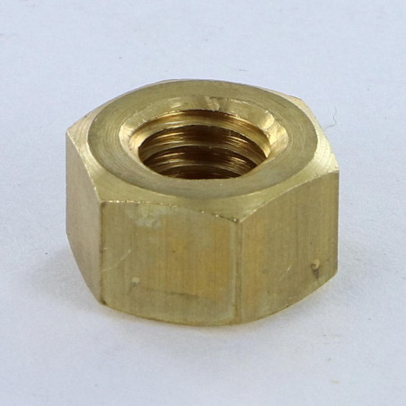1 x Dado Ottone Esagonale Alto M8 Spessore 8