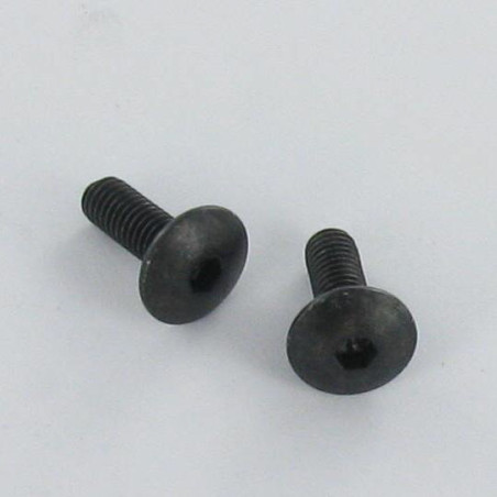 1 x Vite Testa Poelier Larga Chiave Esagonale Da 5 M8X25 Dentellato SOTTO Testa Acciaio Zincato Nero