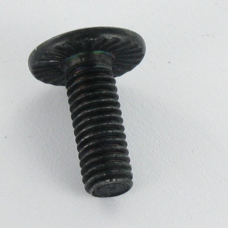 1 x Vite Testa Poelier Larga Chiave Esagonale Da 4 M6X12 Dentellato SOTTO Testa Acciaio Zincato Nero