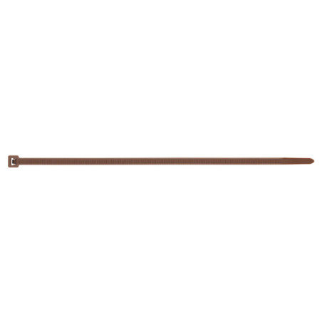 1 x Fascette In Acciaio Inox Nylon Marrone 4,8 x 290