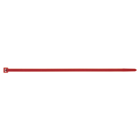1 x Fascette In Acciaio Inox Nylon Rosso 2,5X100
