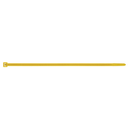 1 x Fascette In Acciaio Inox Nylon Giallo 4,8 x 200