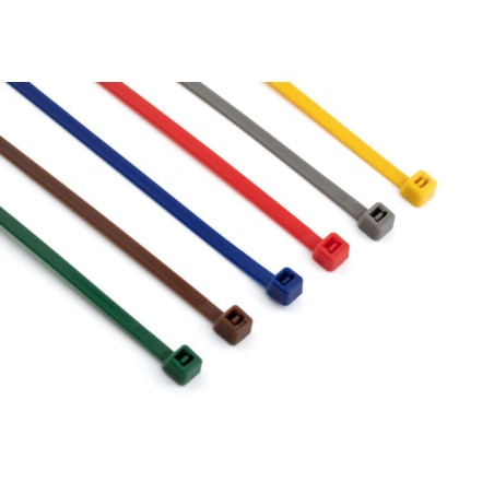 1 x Fascette In Acciaio Inox Nylon Rosso 4,8 x 200