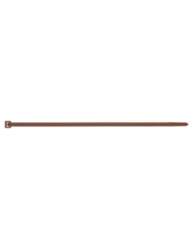 1 x Fascette In Acciaio Inox Nylon Marrone 3,6...