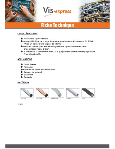 1 x Fascette In Acciaio Inox nailon negro...