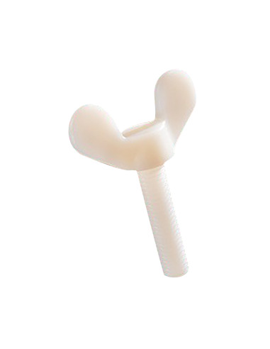 1 x Vite Alette M6X30 naturale nylon
