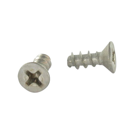 1 x Vite Per Pvc Testa Forata Phillips 4X10 Filetto 40 GRADO Acciaio Inox A2