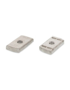 Dado per guida Acciaio Inox A2 19,5X34X6 M8