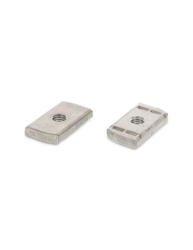1 x Dado per guida Acciaio Inox A2 18X34X6 M8