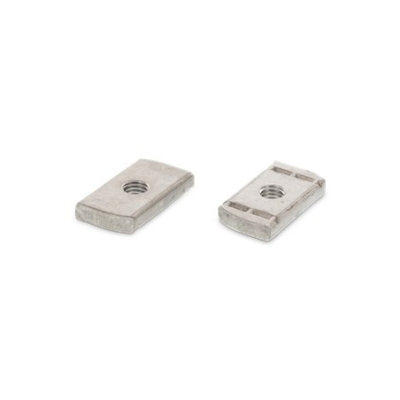 1 x Dado per guida Acciaio Inox A2 18X34X6 M8