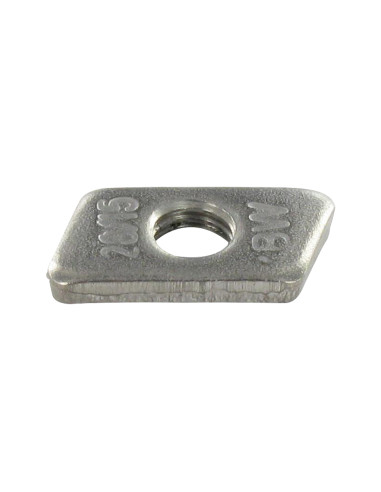 1 x Dado per guida Acciaio Inox A2 13X27X4 M8...
