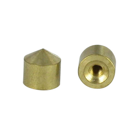 1 x Coprivite Conico Ottone 20 Maschiatura Foro Cieco M4