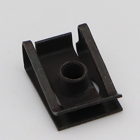 1 x Dado con Piastrina M5 DADO 8415 Spessore Di Serraggio 0,5 con 4 Acciaio Zincato Nero