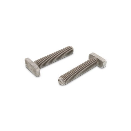 1 x Vite Per Metalli Testa A Martello 10X10X4,5 M10X20 Acciaio Inox A4 per 28/15 profili