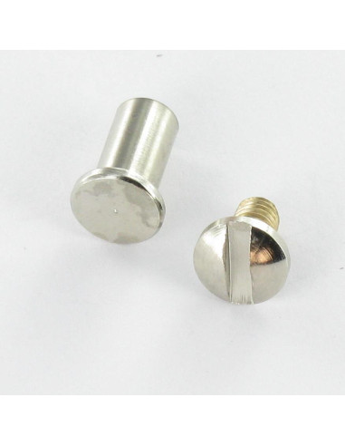 1 x Vite Manicotto M4 Ottone Nichelato Per...