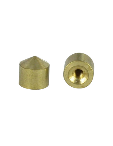 1 x Coprivite Conico Ottone 20 Maschiatura Foro...