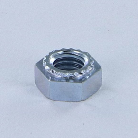 1 x Dado esagonale per lamiera Zincate M6 Spessore Lamiera 1.5