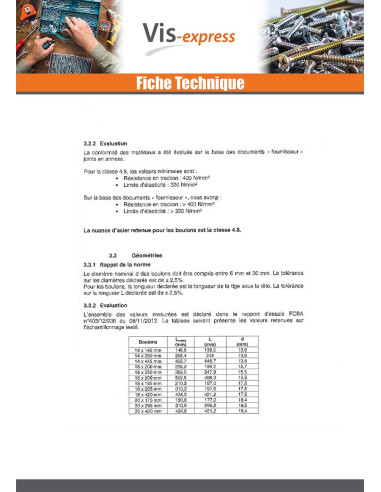 1 x Bullone (Venduto Con Dado) Telaio M16X180...