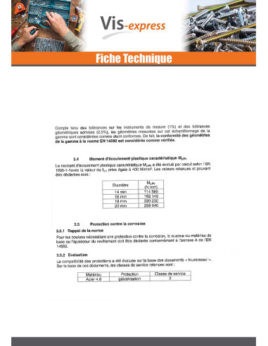 1 x Bullone (Venduto Con Dado) Telaio M16X180...