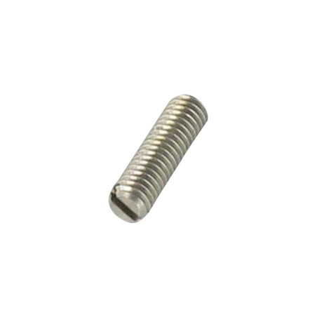 1 x Vite Per Metalli Senza Testa Con Intaglio con Punta M5X12 Acciaio Inox A2
