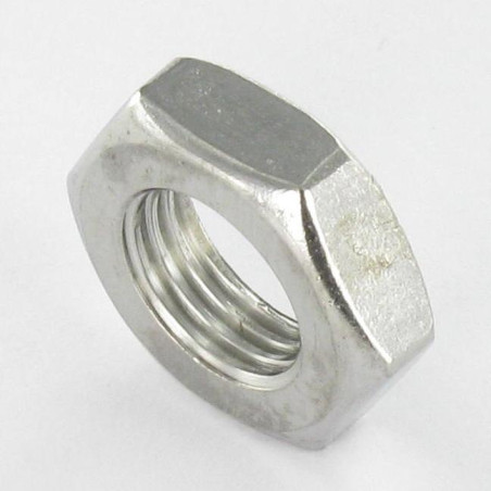 1 x Dado Esagonale Basso/Controdado Acciaio Inox A2 M14 Passo Fino Passo 150