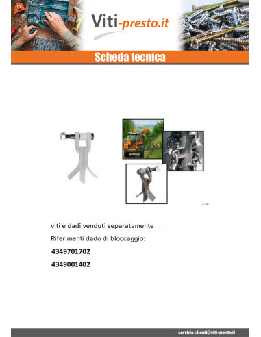 1 x Vite ROTORE TIMBRO 9/19X3"1/2 Classe 10.9...