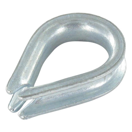 1 x Redancia A Forma Di Cuore LEGGERO Per Cavo Da 6 Zincate