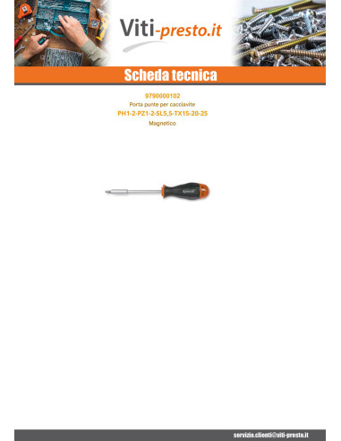 1 x Cacciavite Porta Punta