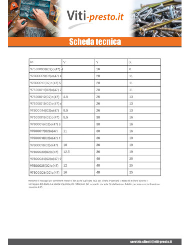 1 x ROSPO LINDAPTERO Tipo con MEDIA M10 Zincate