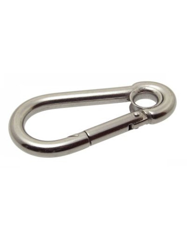 1 x Moschettone Con Occhio Acciaio Inox A4...