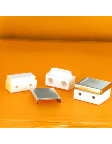 1 x HARDWARE ASSEMBLAGGIO VETRO Per Porta MOBILIA