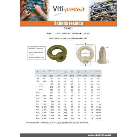 1 x Anello Di Sicurezza Ottone Aperto 8X2 FILO 2 R.3220N
