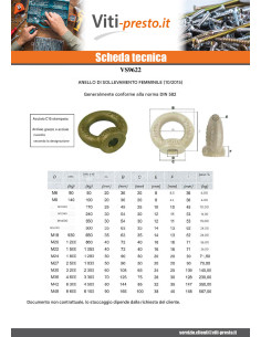 Anello Di Sollevamento Femmina M18 Zincate 2
