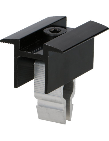 1 x Pinze Fissaggio SOLARE 30X55 Alluminio Nero IN
