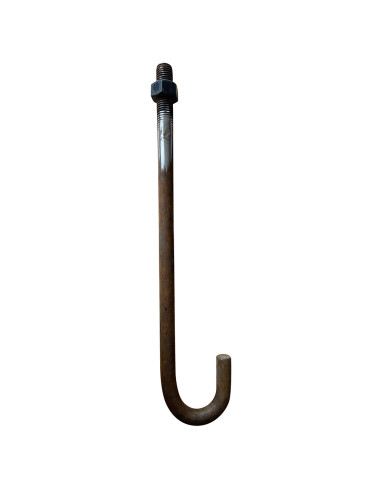 1 x Bullone A J M20X420 + 1 Dado Acciaio Grezzo