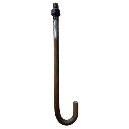 1 x Bullone A J M20X420 + 1 Dado Acciaio Grezzo