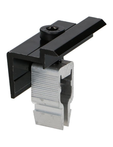 1 x Pinze Fissaggio SOLARE 30X55 Alluminio Nero