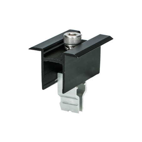 1 x Pinze Fissaggio SOLARE 35X55 Alluminio Nero IN