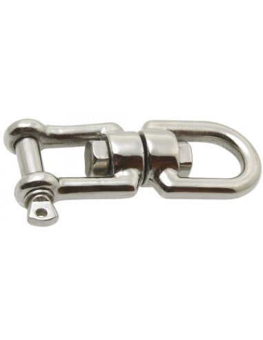 1 x Mulinello A Due Anelli Grillo Acciaio Inox...