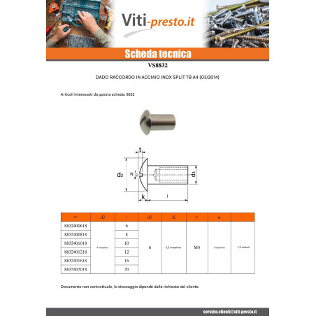 1 x Vite FINESTRA Testa Bombata Con Intaglio M4/18 6X20 Diametro Della Testa: 9 Acciaio Inox A4