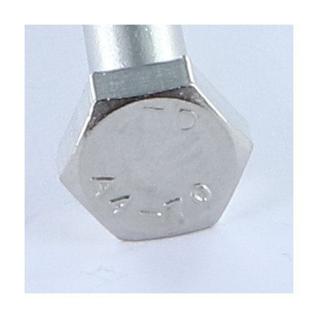 1 x Gambo Del Bullone Parzialmente Filettato Testa Esagonale M10X55 Acciaio Inox A4
