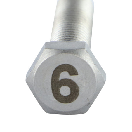 1 x Vite Per Metalli Testa Esagonale 8X35 Acciaio Inox A4 Lettera Di Incisione FIGURA 6