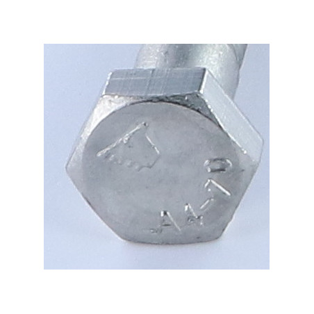 1 x Gambo Del Bullone Parzialmente Filettato Testa Esagonale M14X50 Acciaio Inox A4