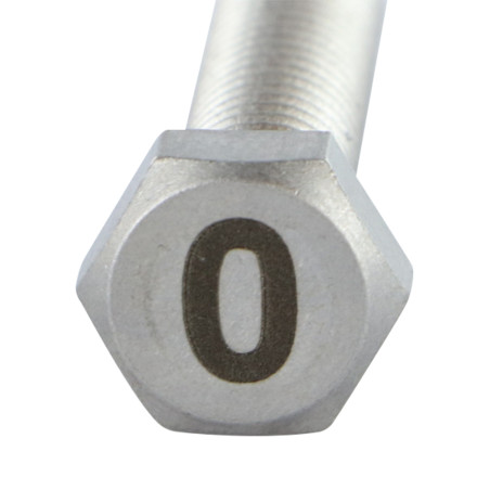 1 x Vite Per Metalli Testa Esagonale 8X35 Acciaio Inox A4 Lettera Di Incisione FIGURA 0
