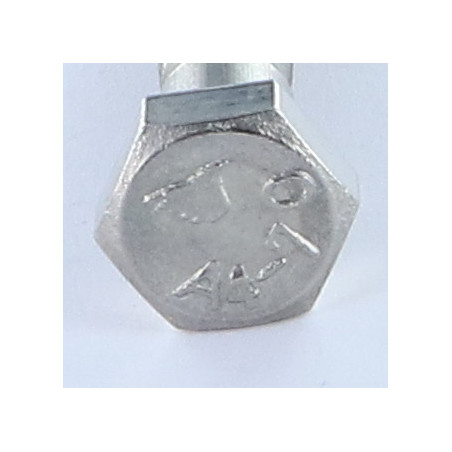 1 x Gambo Del Bullone Parzialmente Filettato Testa Esagonale M8X50 Acciaio Inox A4